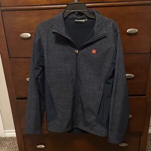 McDonald's Gray and Black Leather Jacket